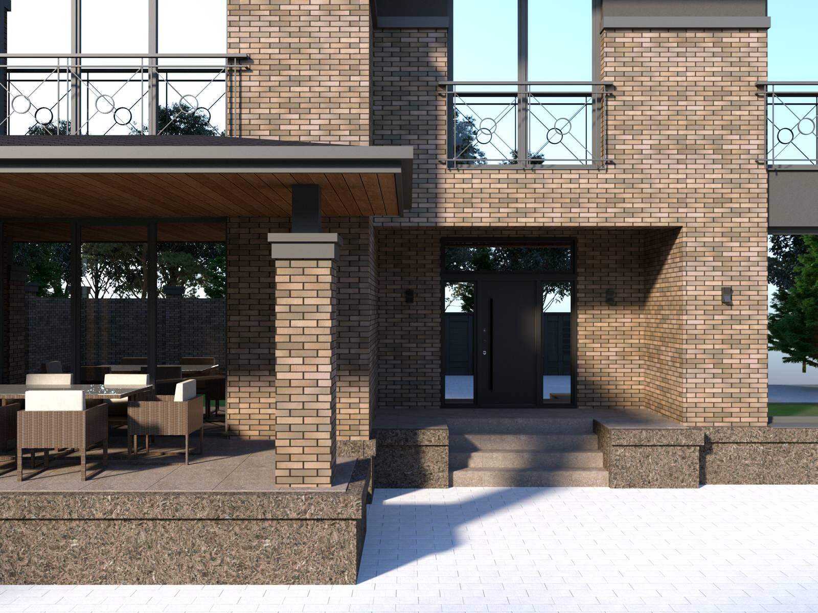 Индивидуальный жилой дом в современном стиле