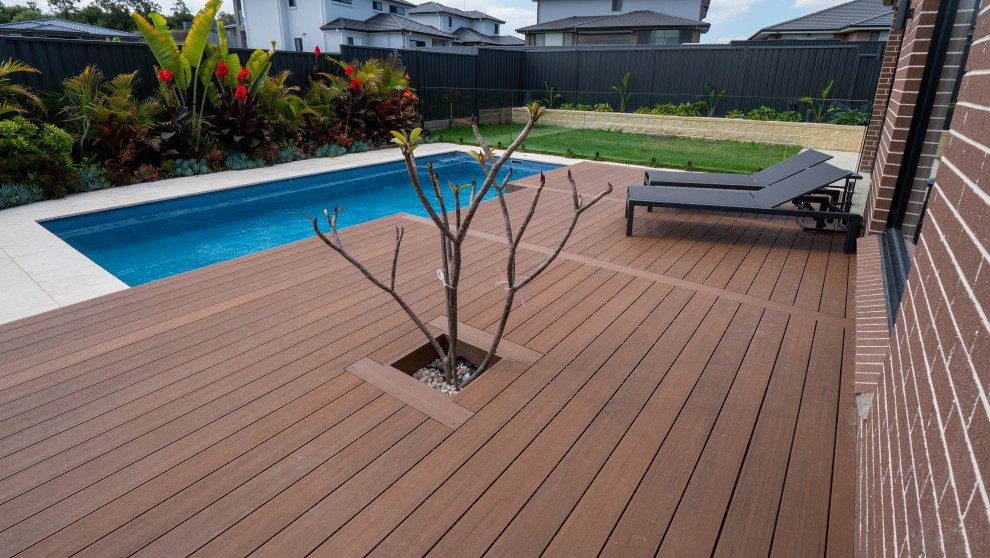 Inspiration for a modern home design in Sydney.