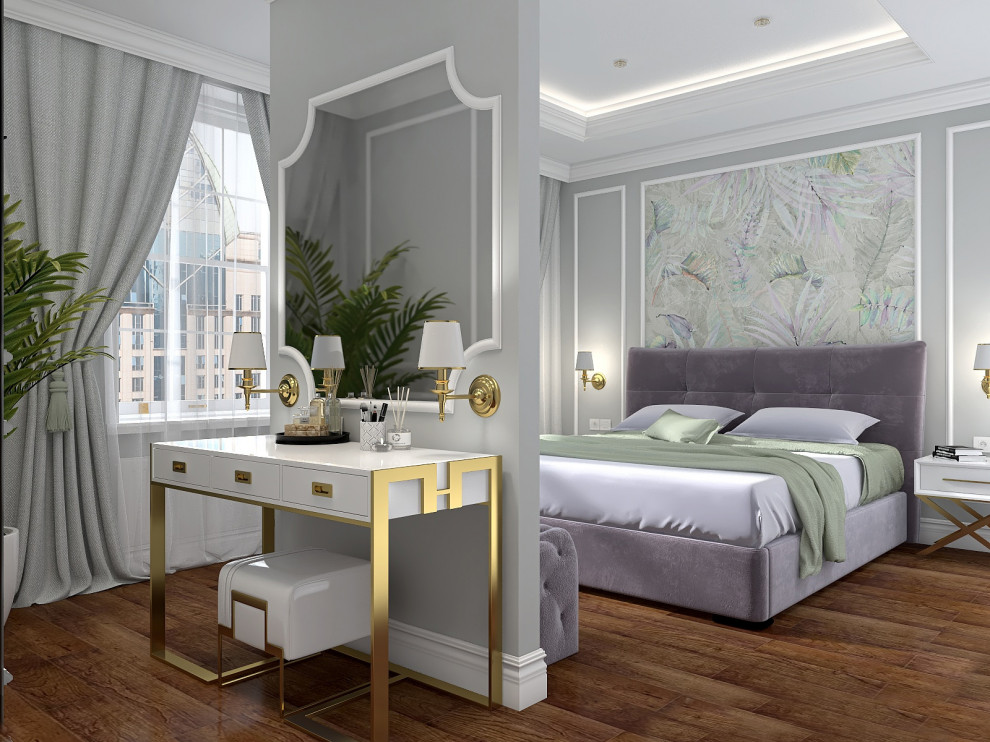 Двухкомнатная квартира в стиле неоклассика