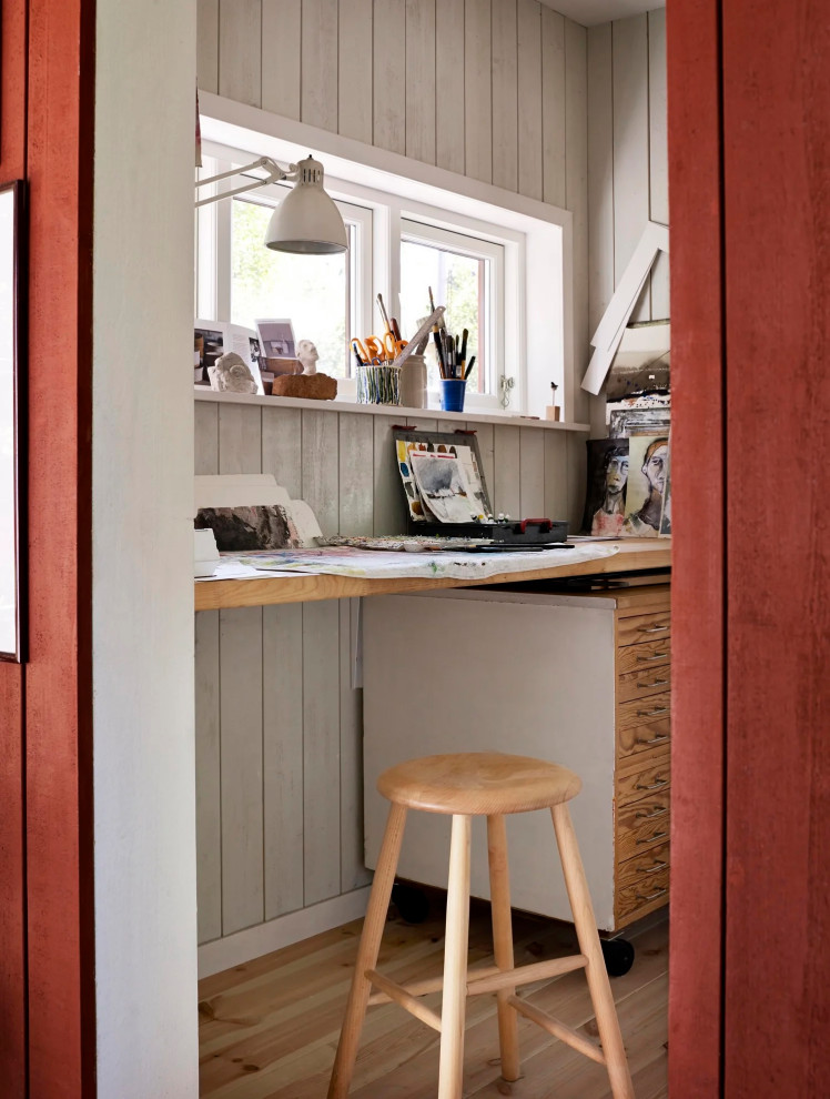 Inspiration för ett lantligt arbetsrum