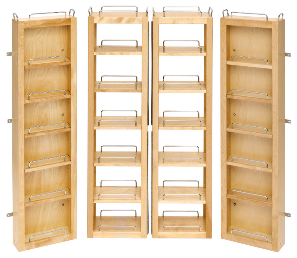 Wood Swing Out Pantry Cabinet Organizer Kit - Transitional - Pantry ...