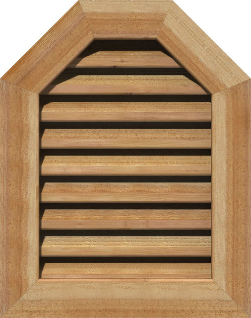 Octagonal Top Wood Gable Vent Traditional Registers Grilles And