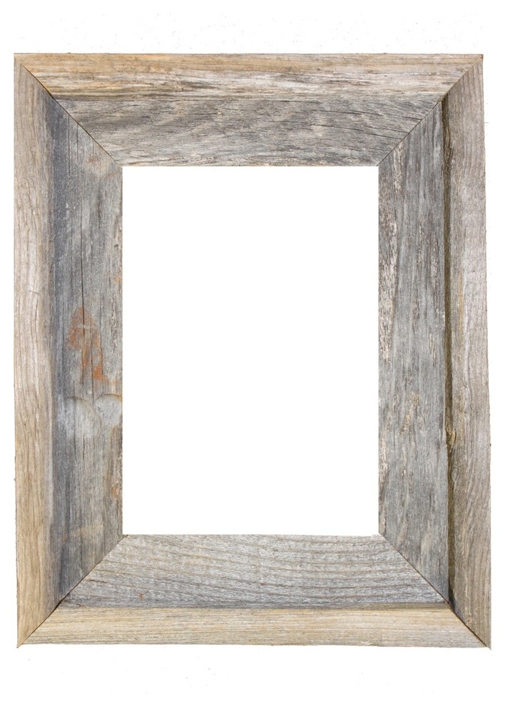 Tulsa Signature Reclaimed Rustic Barn Wood Open Frame, 8"x10"