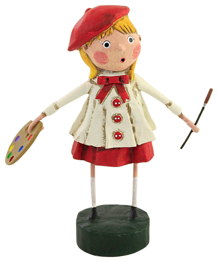 Lori Mitchell Artistic Spirit Polyresin Paint Palette Brush Creative