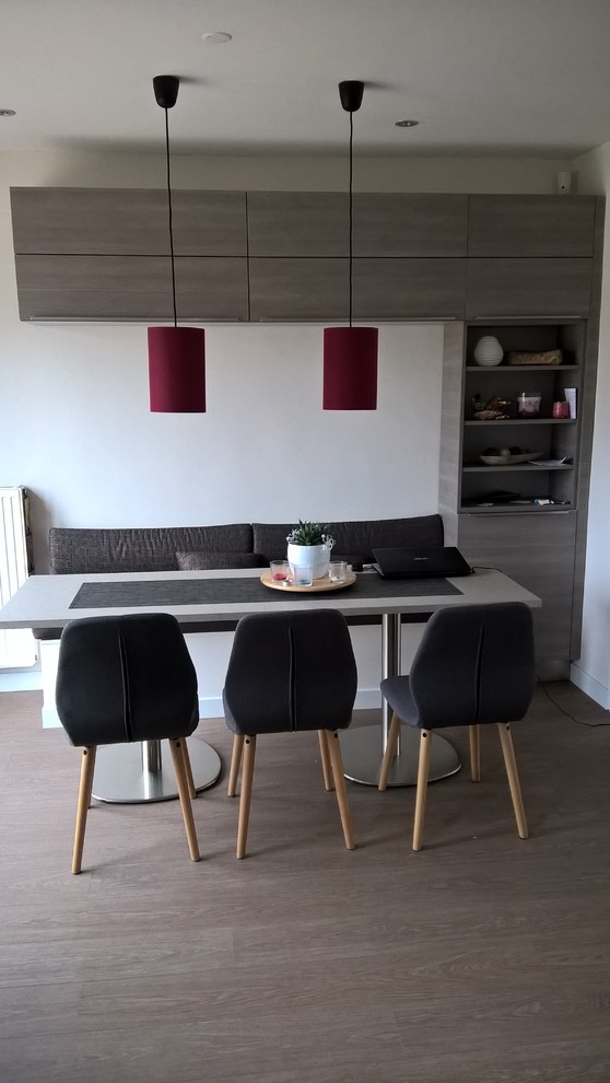 This is an example of a contemporary dining room in Lille.