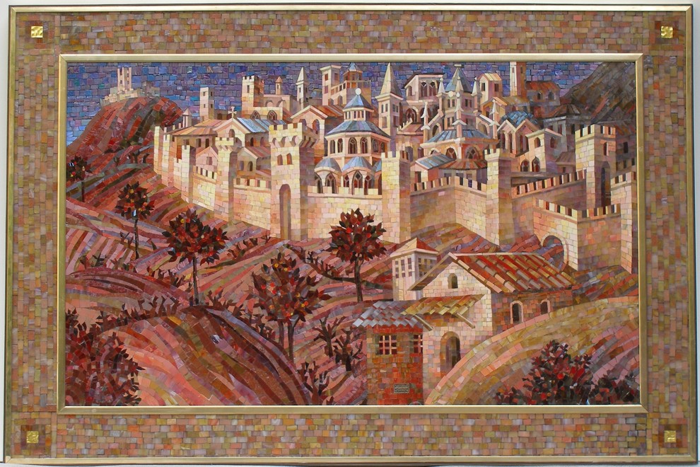 Мозаичное панно "Город золотой"