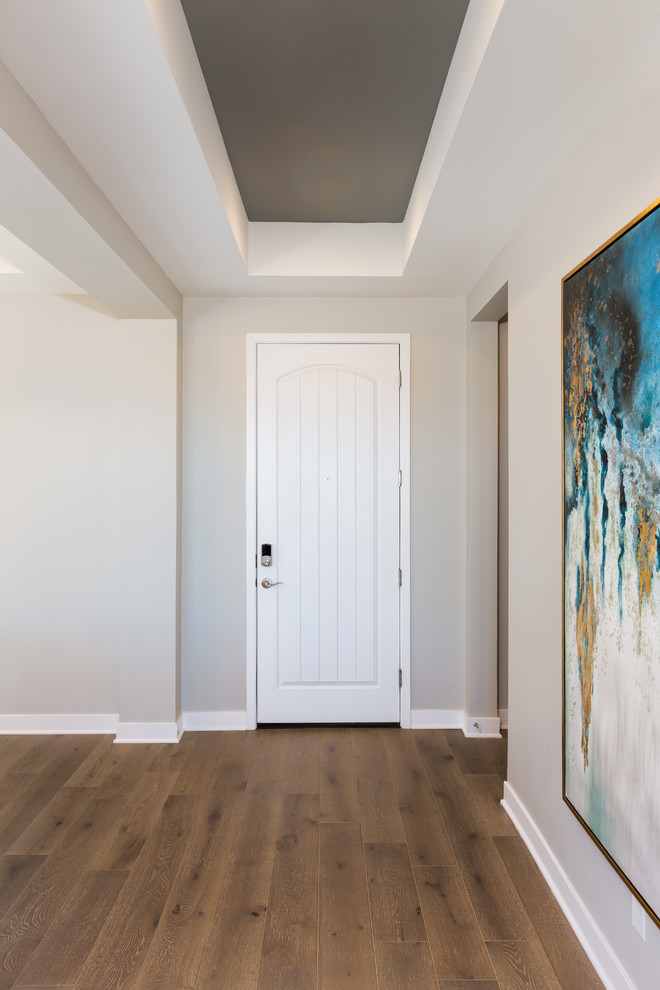 Inspiration for a transitional hallway remodel in Phoenix