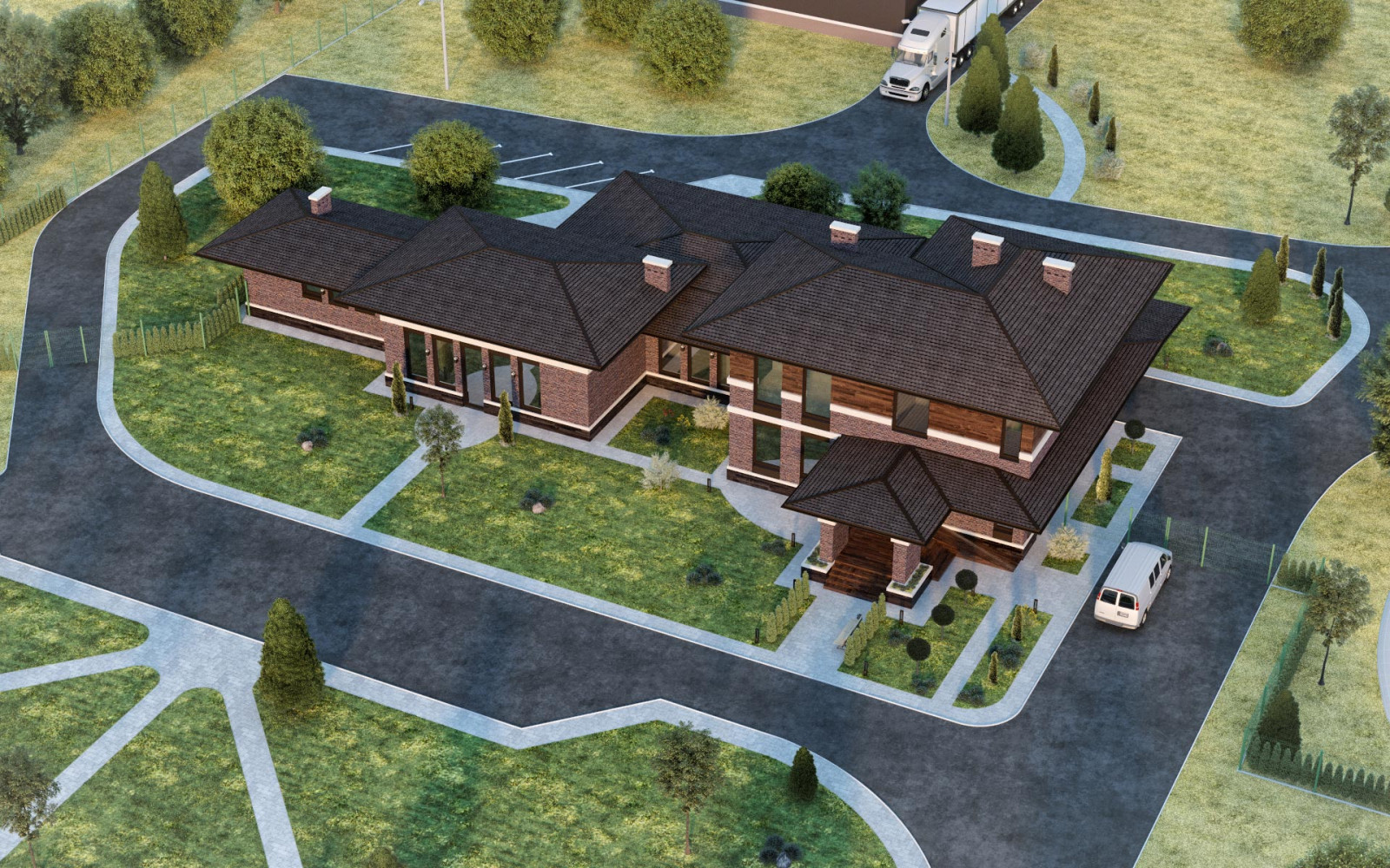 Фасад комплекса