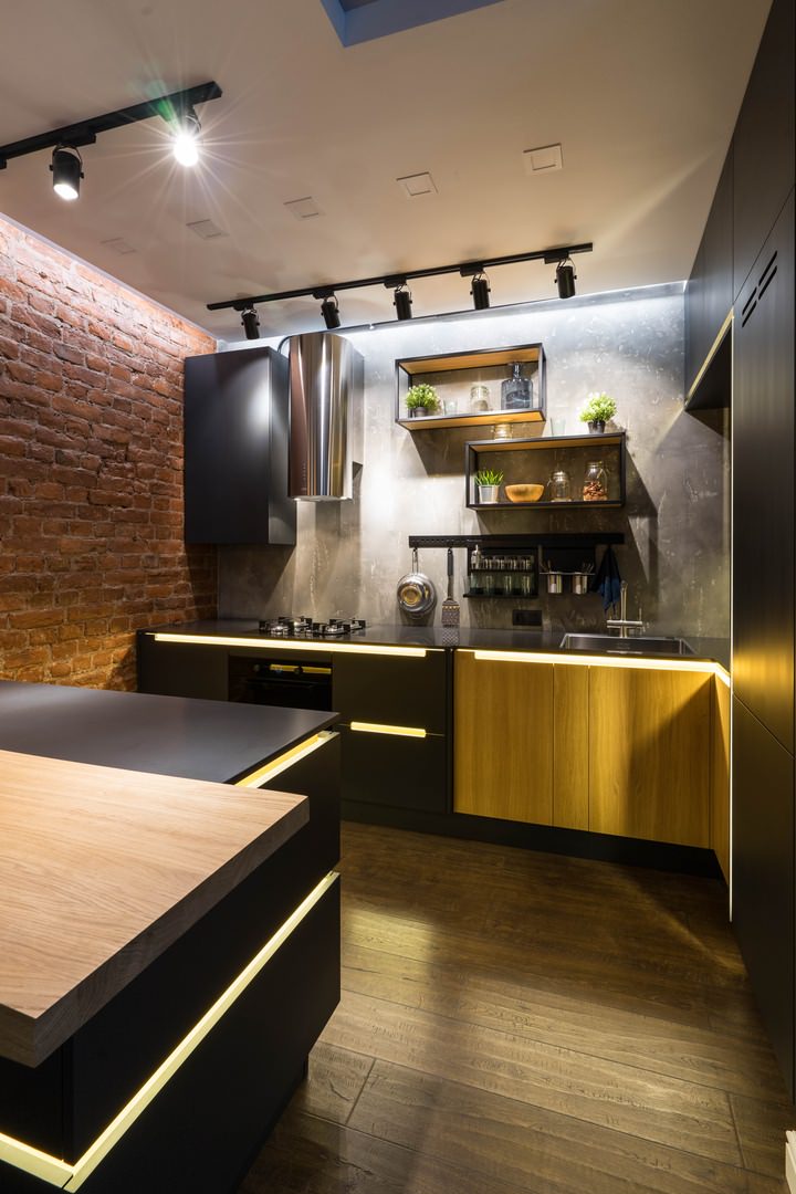 Кухня в лофте на Чапаева