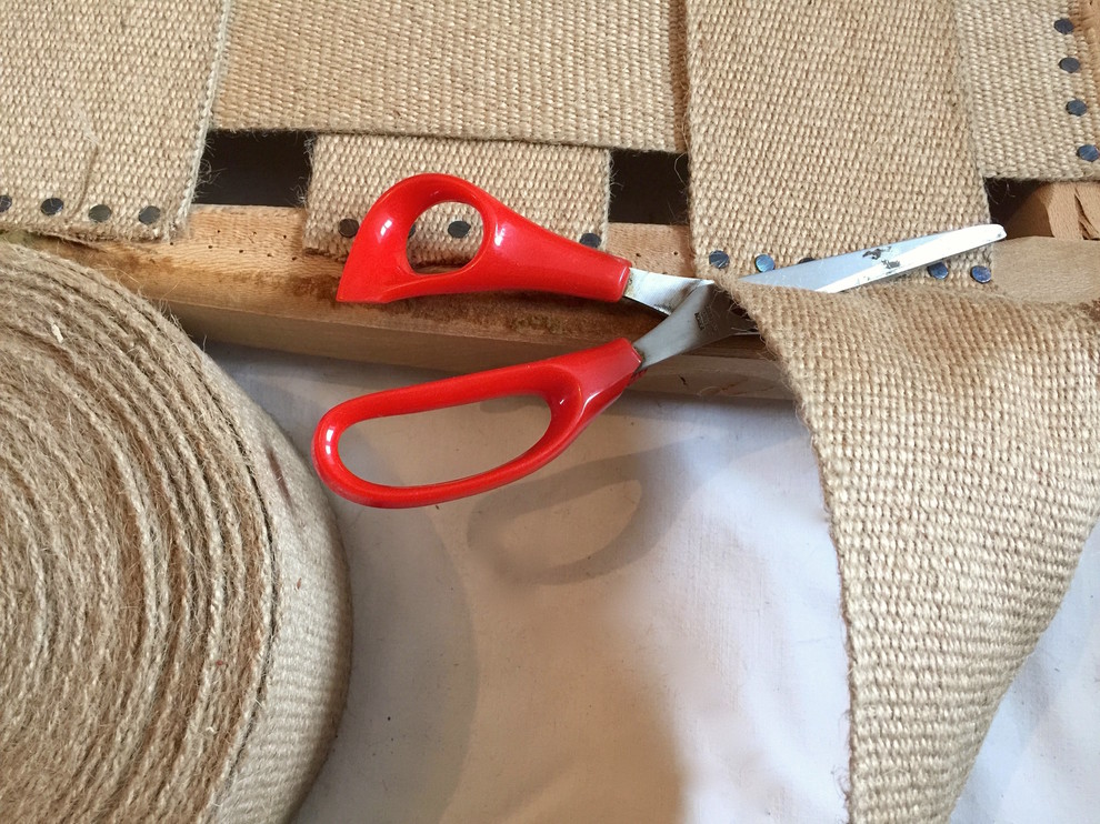 TENDEEVOLUTION Sangle En Jute Pour Canapés épaisseur 5 Cm, Ruban En Jute Pour Tapisserie, Remplacement Fond Et Dossier De Chaises, Fauteuils Et Transats (50 METRES