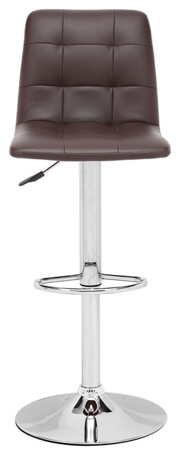 Zuo Modern Oxygen Bar Chair Espresso - Contemporary - Bar Stools And ...