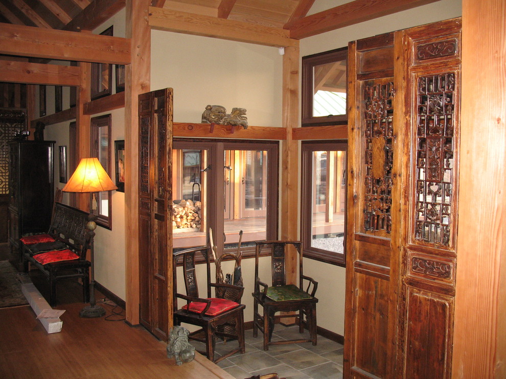 Example of a zen home design design in Bridgeport