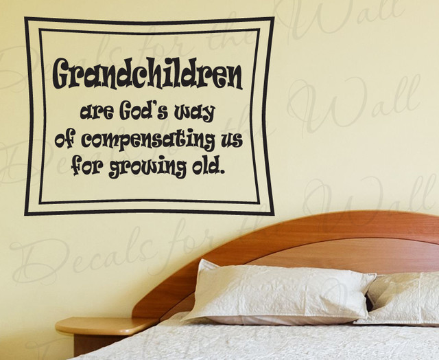 Wall Decal Sticker Quote Vinyl Art Mural Letter Grandchildren Grandma