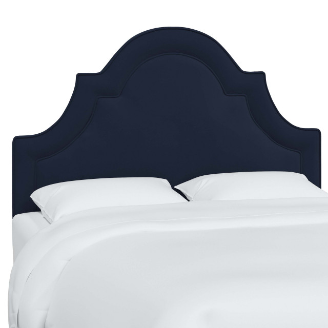 High Arched Headboard With Border, King Transitional Headboards