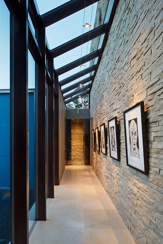 This is an example of a contemporary hallway in San Francisco.