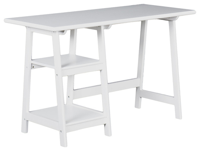 Capistrano Desk Transitional Desks And Hutches By Sei Capistrano Desk White