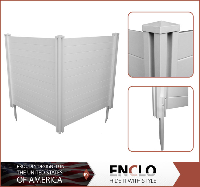 Premium Vinyl Privacy Screen - Contemporary - Home Fencing And Gates ...