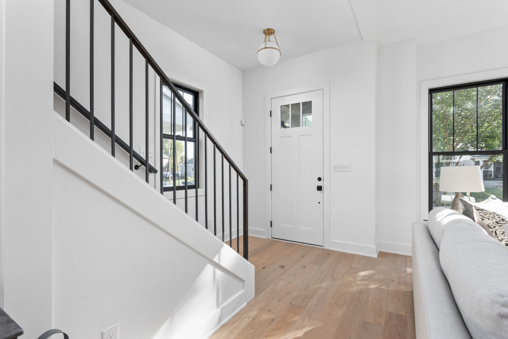 Mid-sized transitional entryway photo in Indianapolis