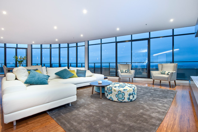 Doncaster - Penthouse contemporary-vardagsrum