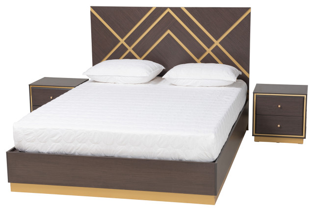 Aarav Queen Size Bedroom Set, 3-Piece