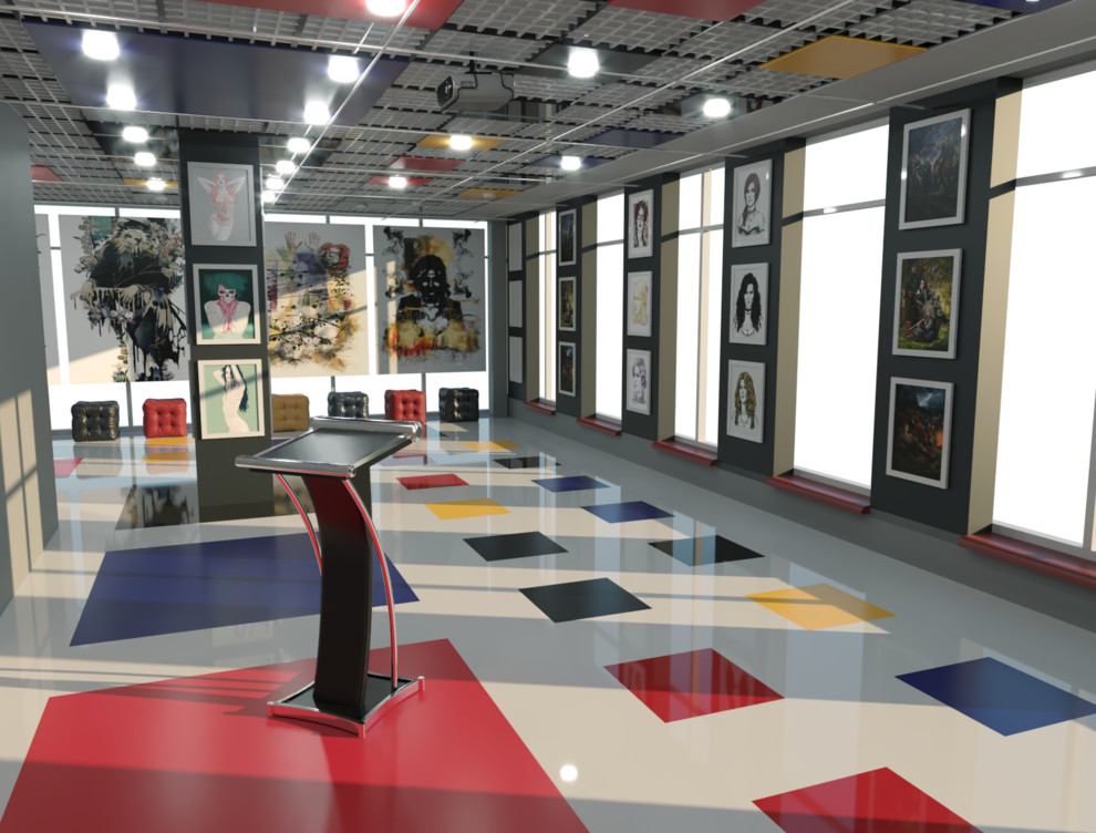 Выставочный зал в "Доме Моды"/Showroom in the "Fashion House"