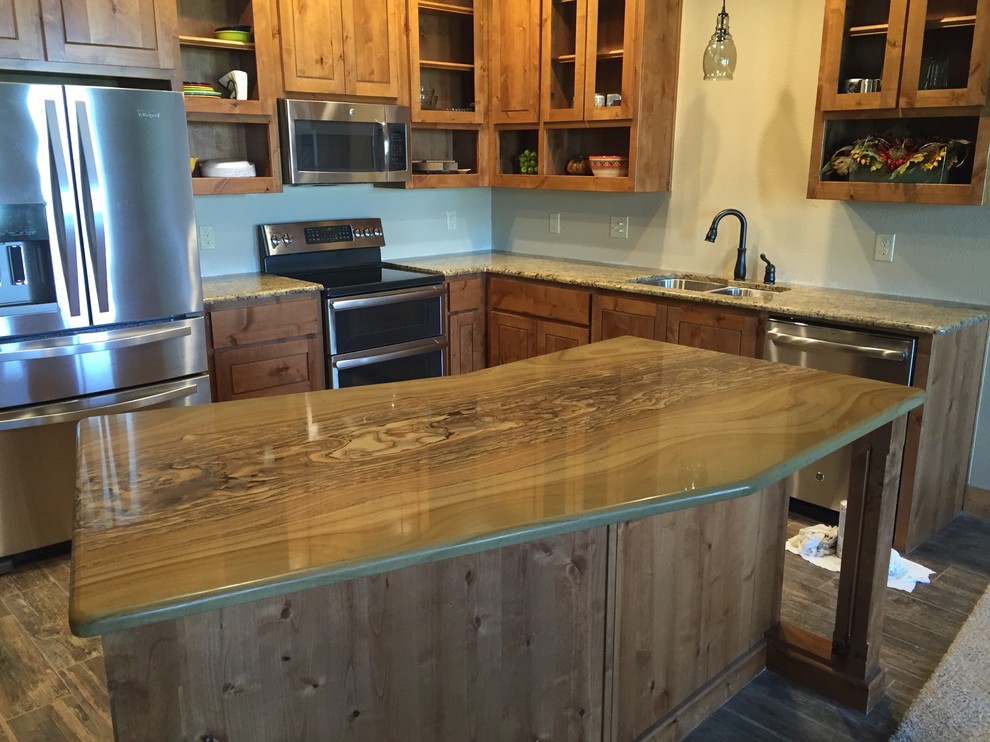 Timbercreek Kitchen Island - Craftsman - Kitchen - Dallas ...