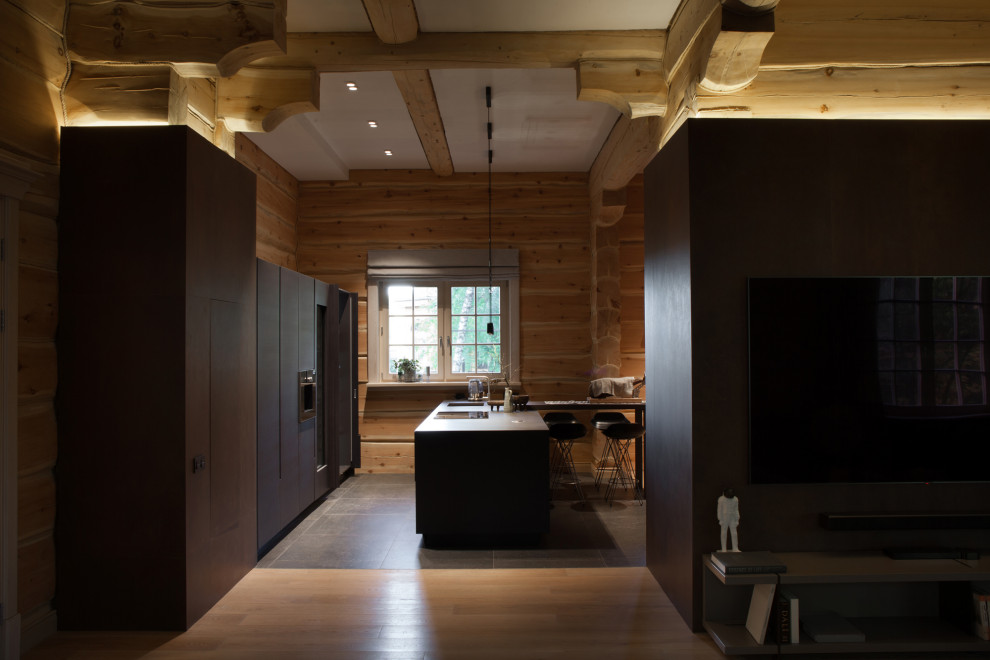 Изба с современным наполнением