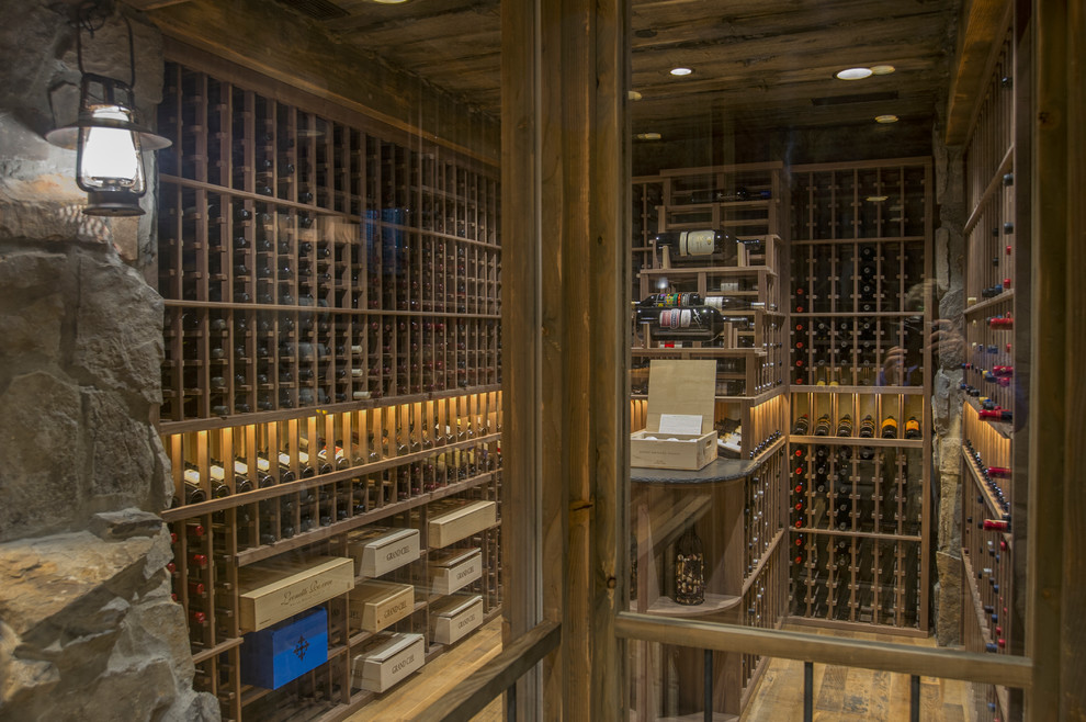 Rustic wine cellar in Seattle.