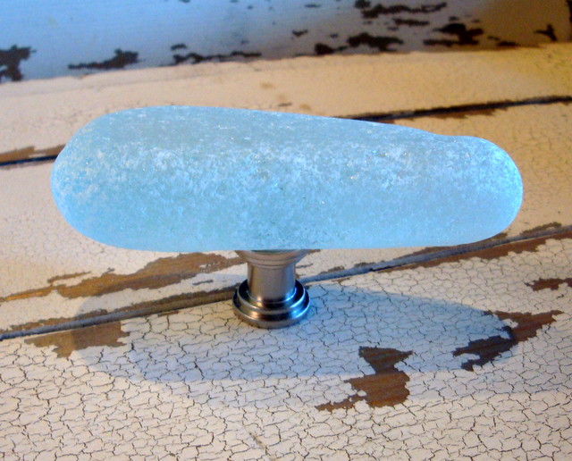 Recycled Sea Gl Stone Pull Hardware Tropical Cabinet And Recycled Sea Gl Stone Pull Hardware Tropical Cabinet And Drawer S Other By Beachyrustica