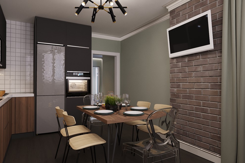 Современный интерьер с элементами лофта в г.Оренбург