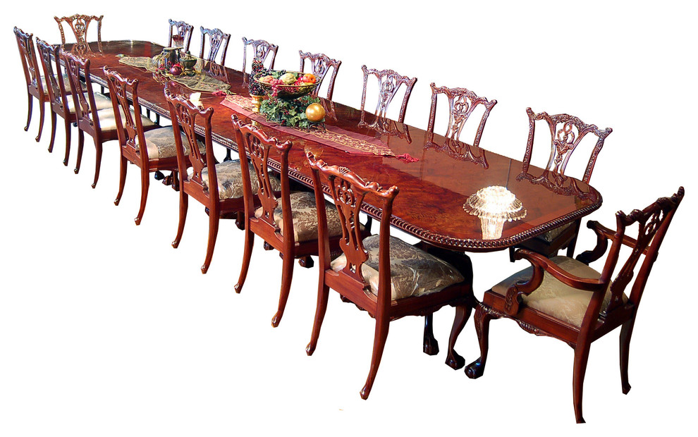 Large Chippendale Dining Set Traditional Dining Sets by Mahogany