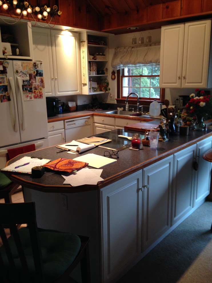 Before Photos: Harrisburg Kitchen with Plenty of Extra Storage, as well as Seati