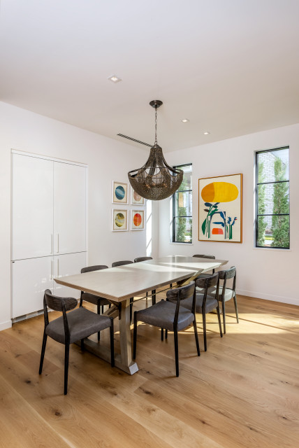 Boldly Black & White contemporary-dining-room