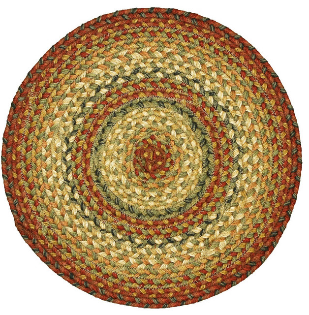 Homespice Decor Jute Braided Graceland Area Rug Farmhouse Outdoor