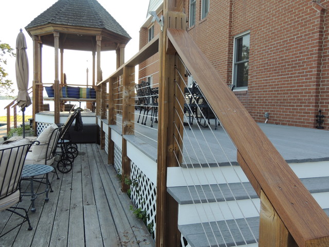 Stainless steel cable railing systems - Modern - Deck ...