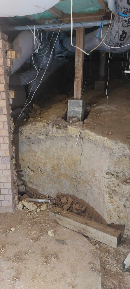 Excavation and construction of elevator/lift