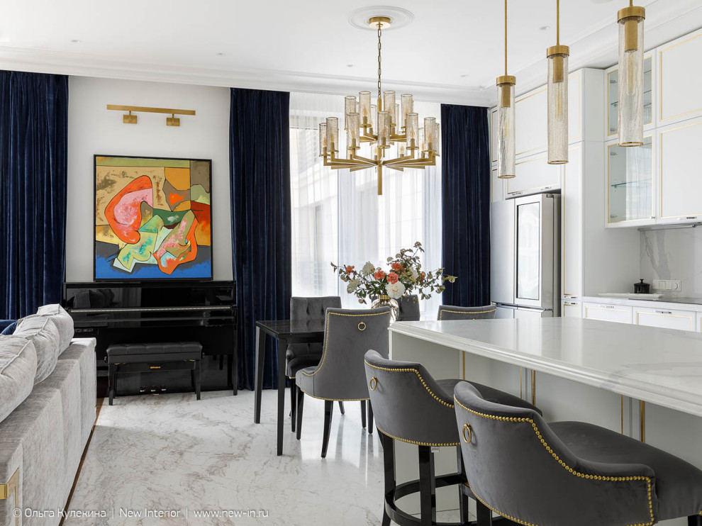 Квартира на Крестовском в стиле современная классика - 125 м²