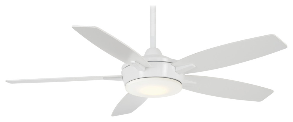 Minka Aire F690L-WH Espace, LED 52" Ceiling Fan, White