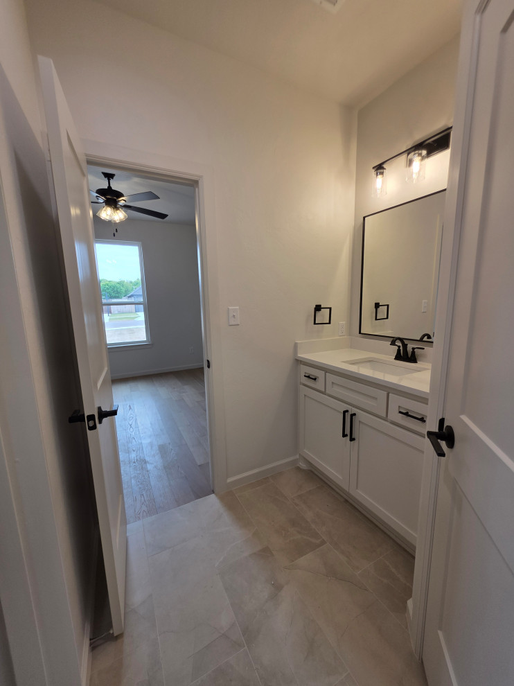 Transitional living with this open concept floor plan - under construction