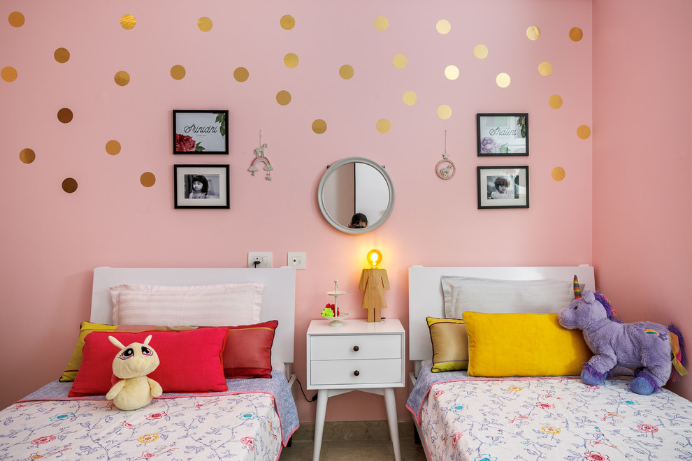 This is an example of a British Colonial kid's room in Bengaluru.