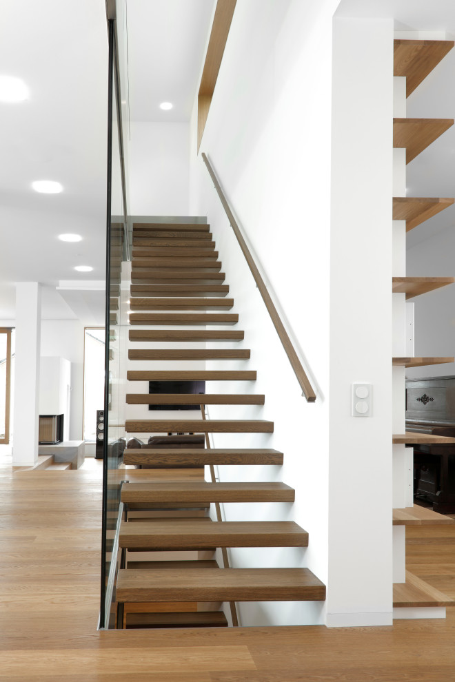 This is an example of a contemporary staircase.
