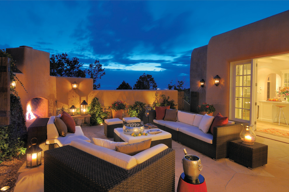 Outdoor Living Room Southwestern Patio Albuquerque by Tent Rock