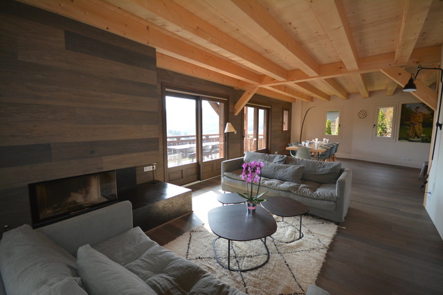 Chalet trendy-dagligstue