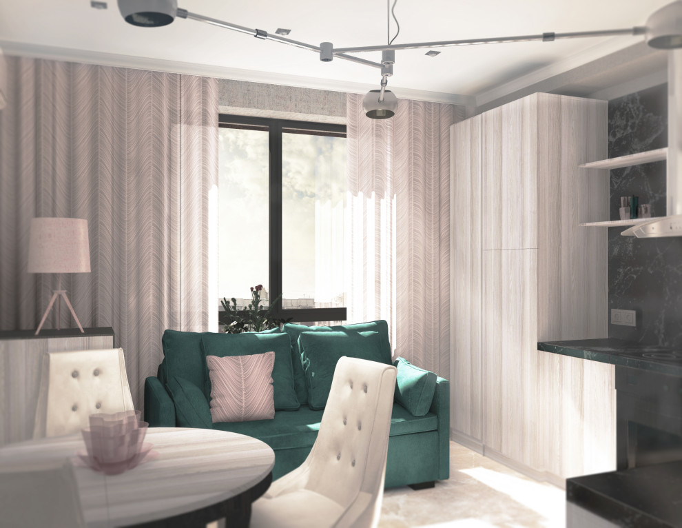 Дизайн проект 1-но комнатной квартиры для сдачи в аренду