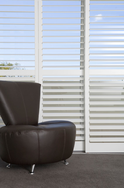 Plantation Shutters maritim-vardagsrum
