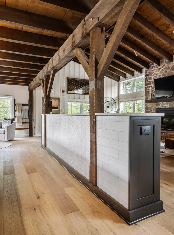Inspiration for a rustic home design remodel in Philadelphia
