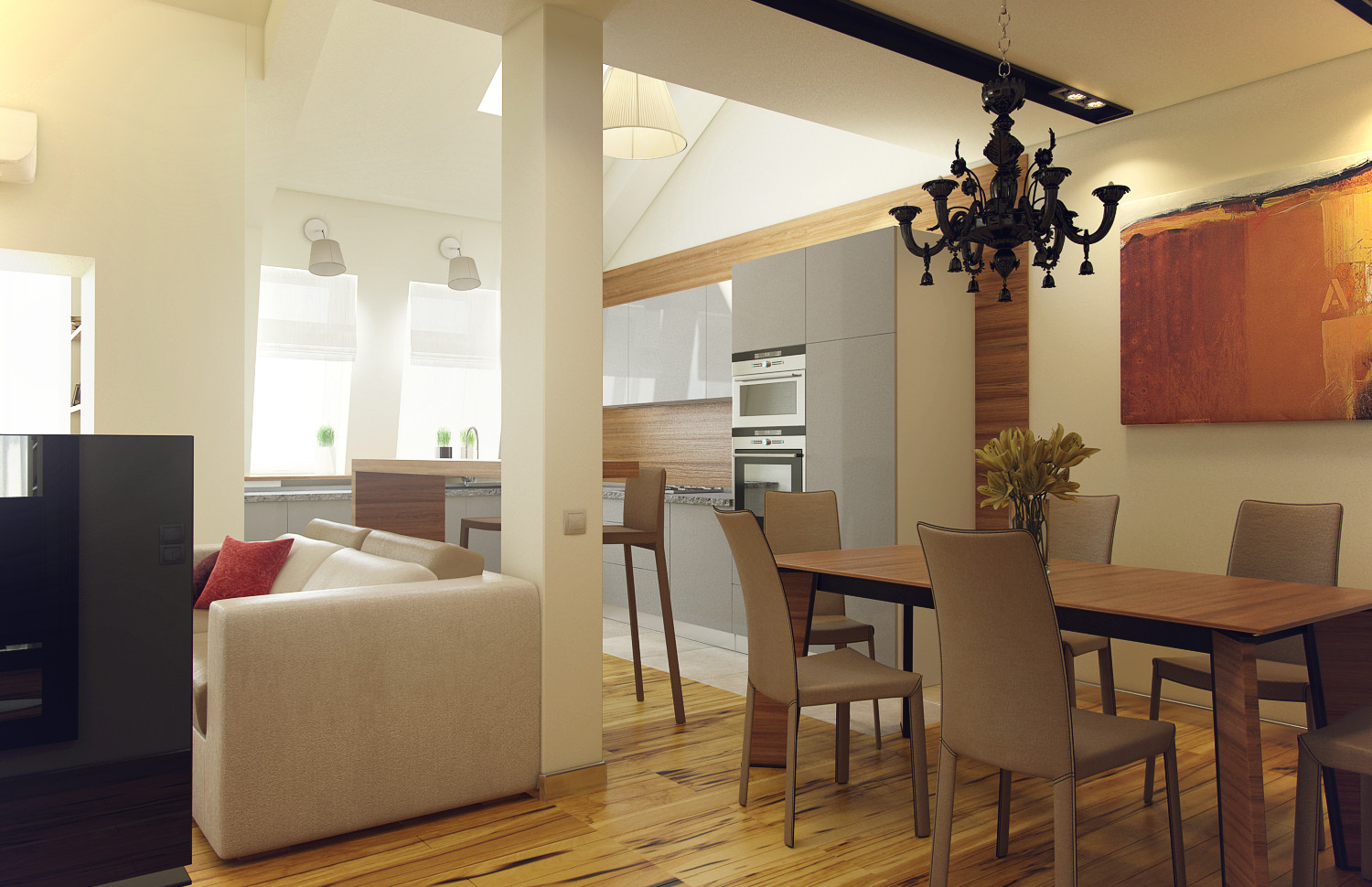 Двухуровневая квартира в Мытищах