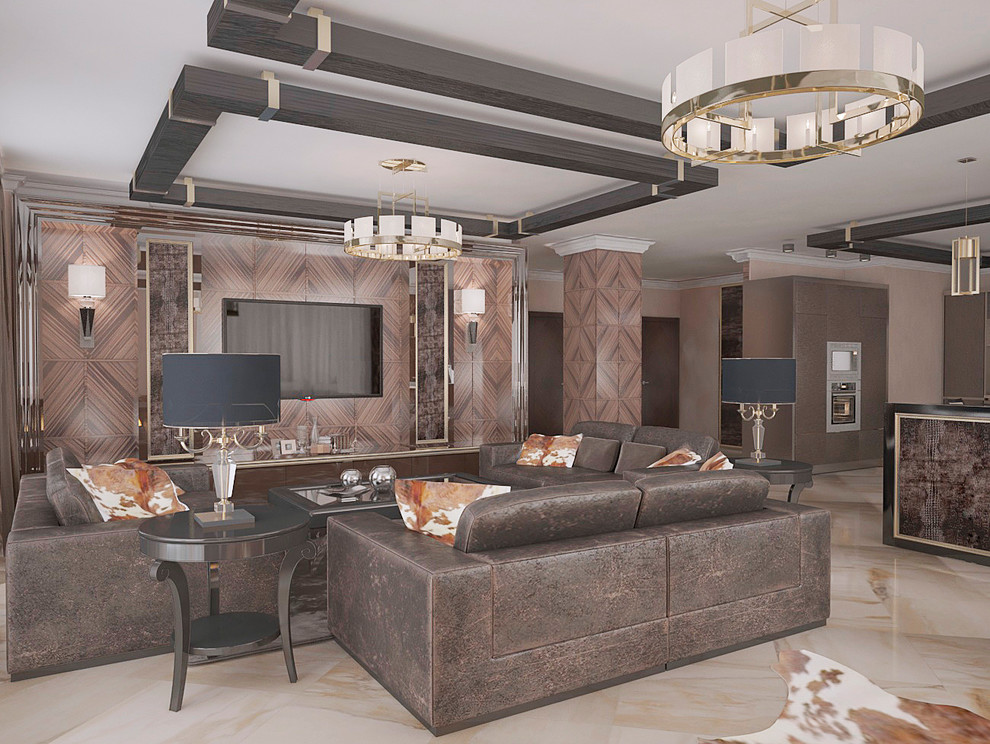 Дизайн-проект квартиры в современном стиле площадью 200м2