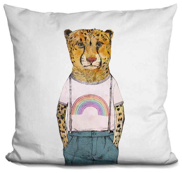 Little Cheetah Decorative Accent Throw Pillow Contemporary