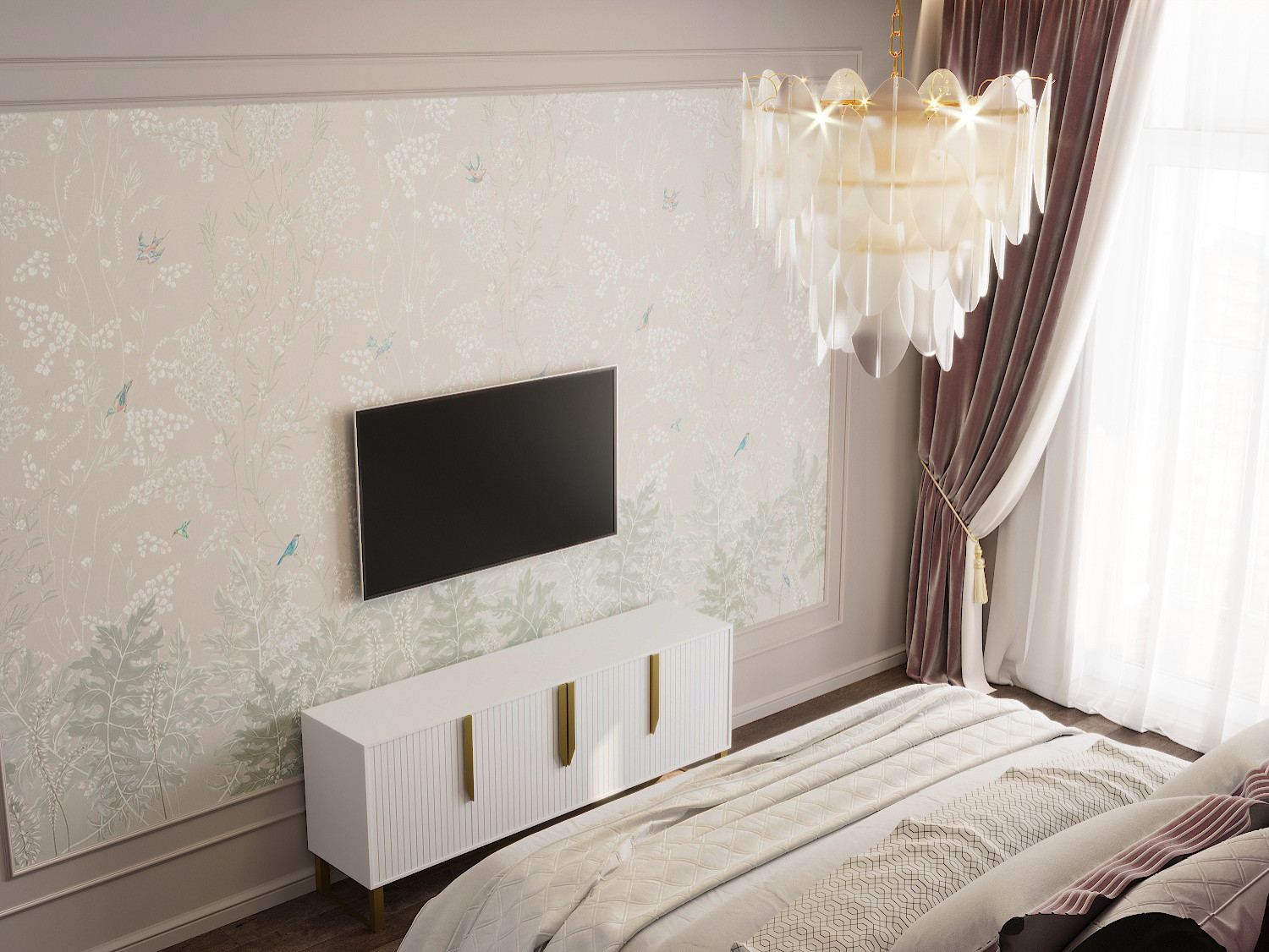 Неоклассика в пыльно-розовых тонах. Москва 2020